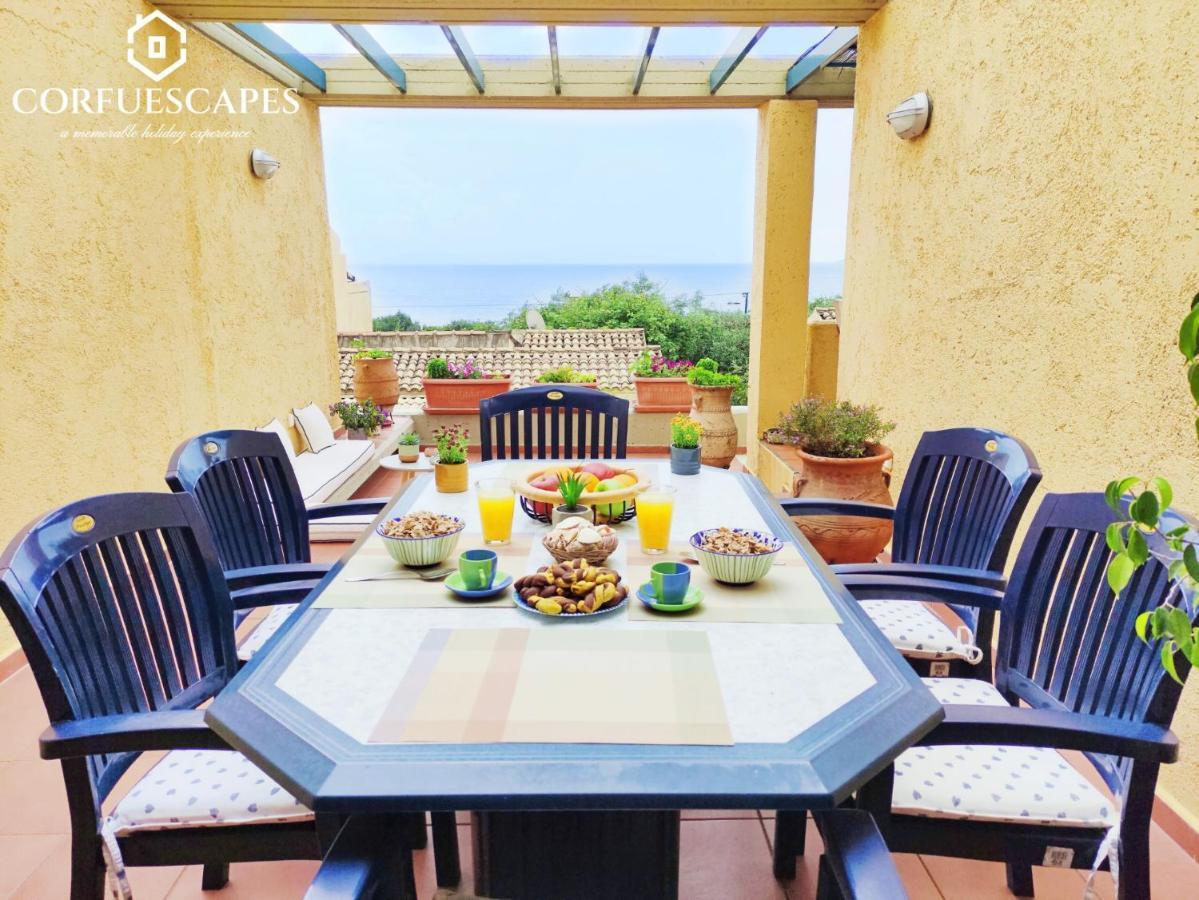 Mira El Mar By Corfuescapes Villa Barbati Exterior foto
